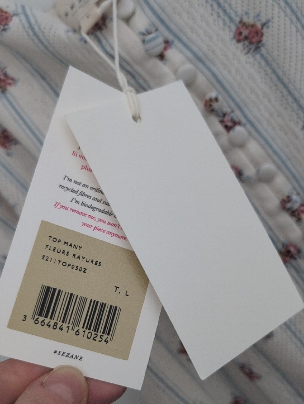 NWT Sezane Many Top- L - Picture 3 of 5
